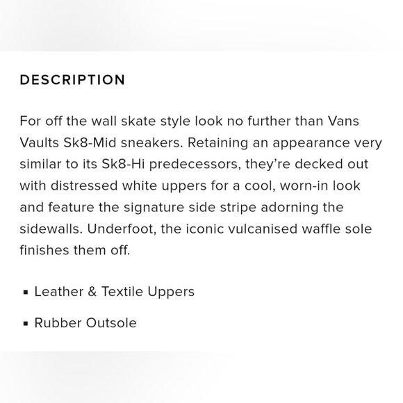 Vault by Vans Og Sk8-Mid Lx *NWT* - Picture 6 of 7